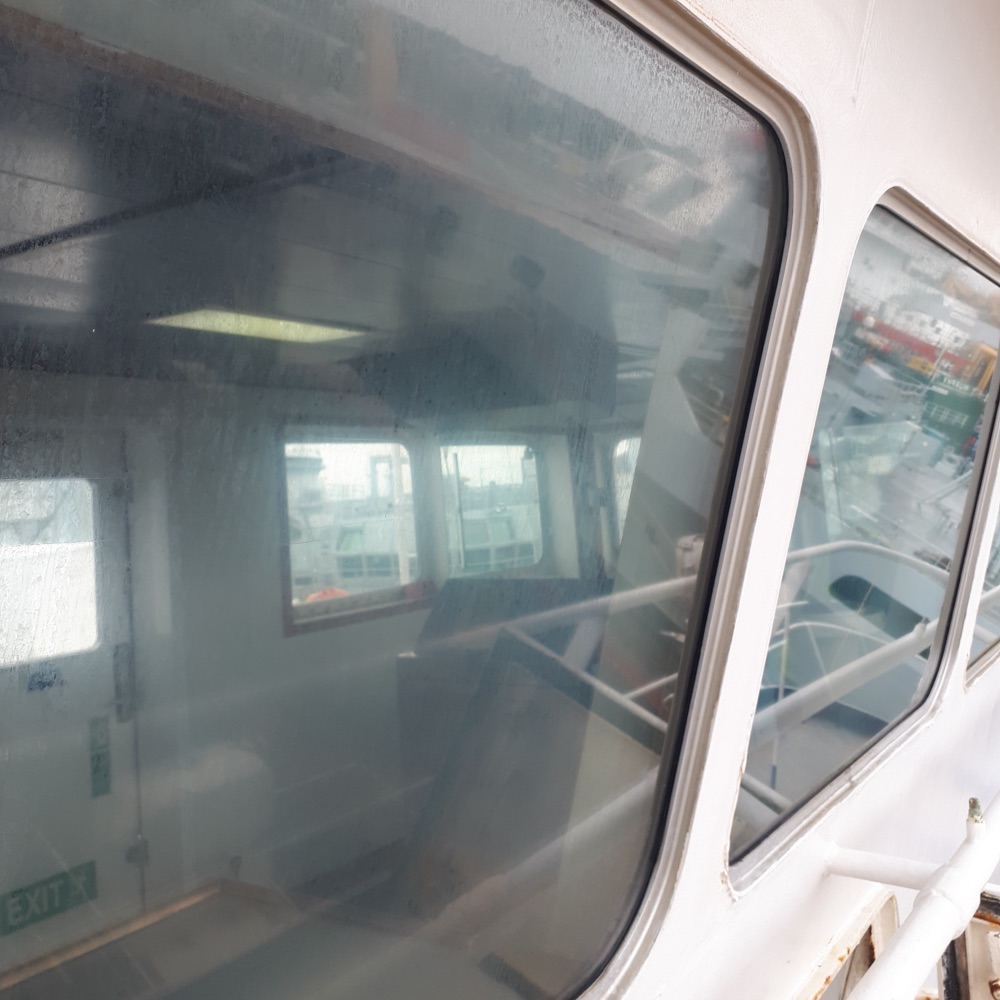 Before: Bridge Glass Restoration