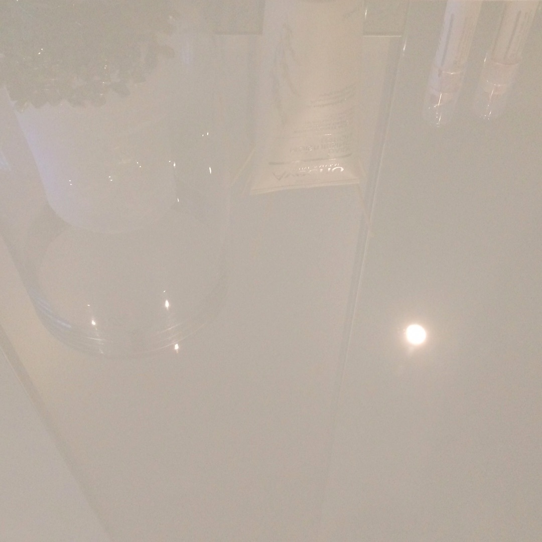 Vanity Glass Scratches After