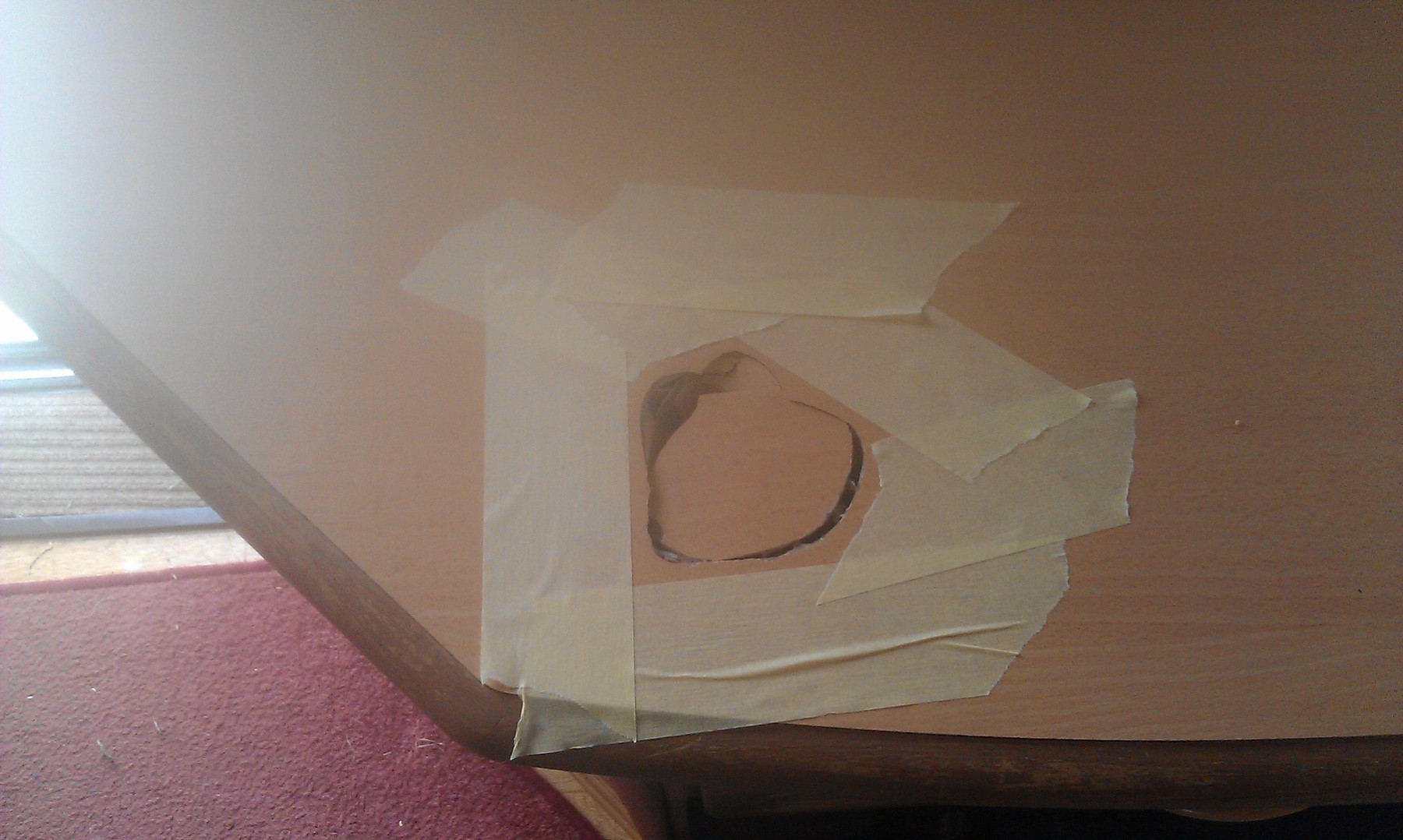 Before: Camper Table Repair
