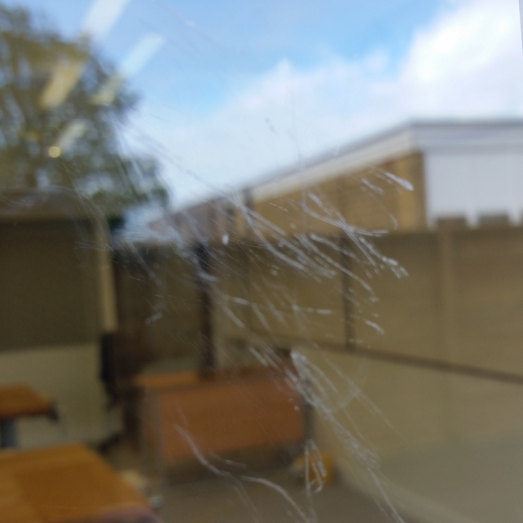 Window Scratch Repair Before