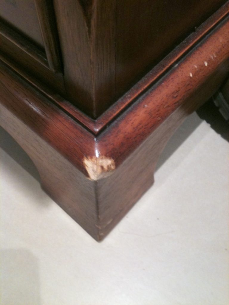 Hard Wood Repair Before