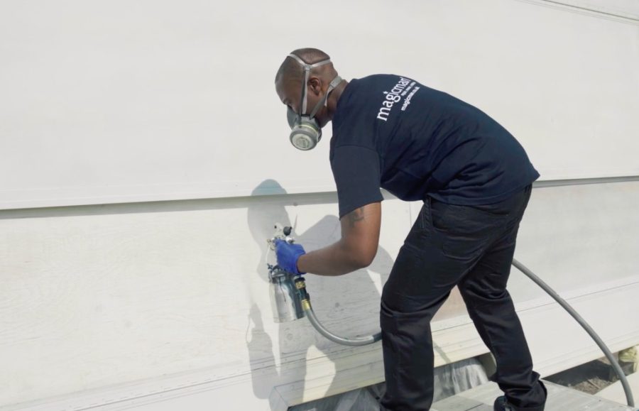 Window Spraying & Recolouring Hard Surface Repair Magicman
