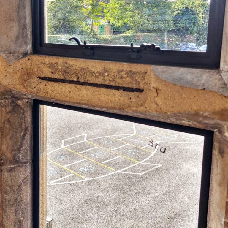 Stone Window Before Repair