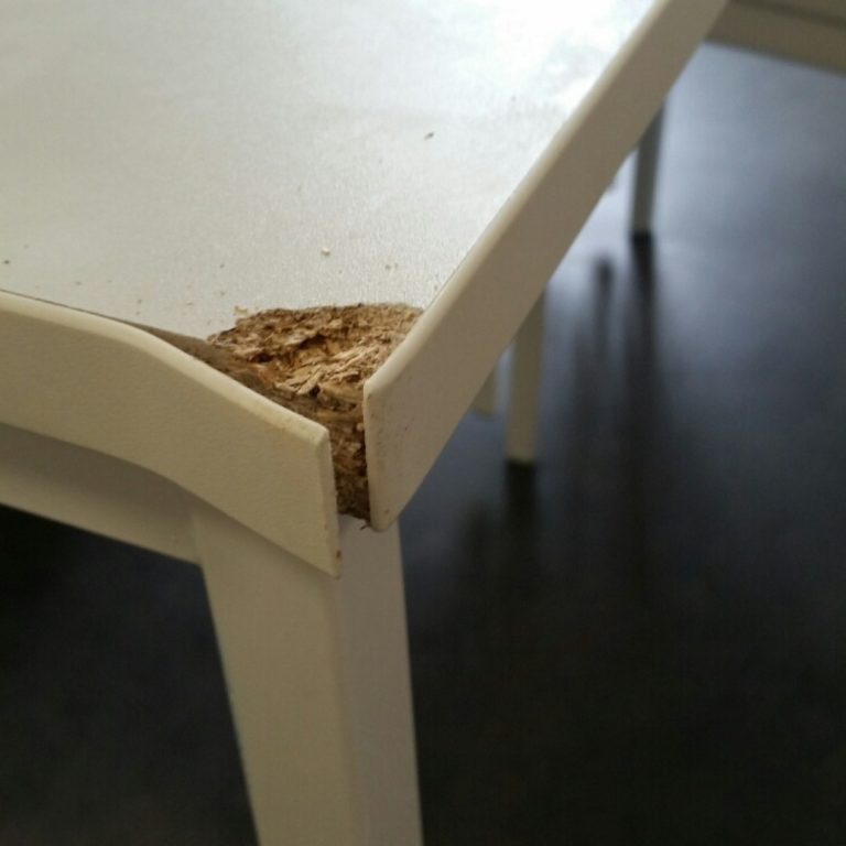 Table Damage Before